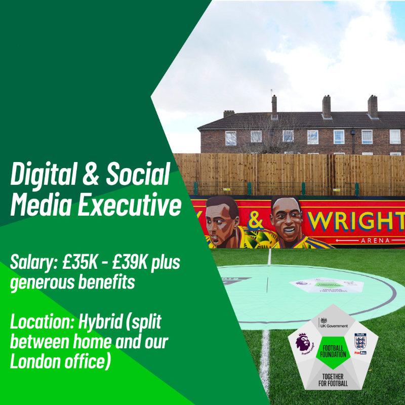 FootballFoundtn's tweet photo. Transfer window now open ✍️

Are you a digital and social superstar? Passionate about marketing? A whizz when it comes to data?

If this sounds about right, visit our website to find out more and apply for the different roles we have available.