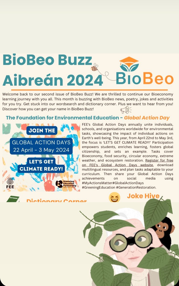 I spy with my little eye … the latest edition of the #BioBeoBuzz 🐝 Bang on time for #EarthDay2024 Have you subscribed? Sign up @BioBeo_EU website #Bioeconomy #Buzzin