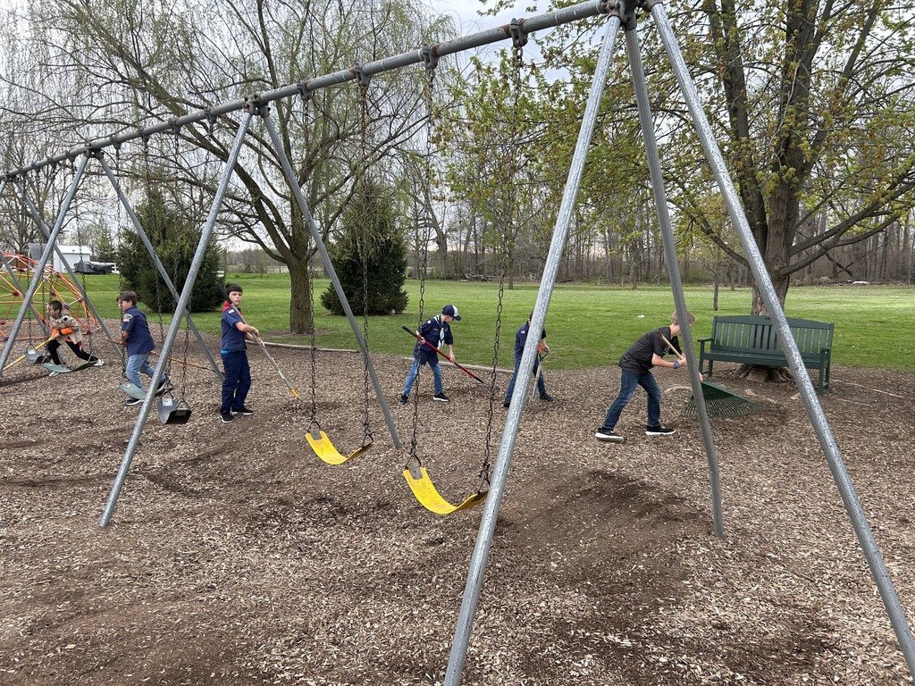 A special thank you to our local scout troop for giving our playground a much-needed refresh!