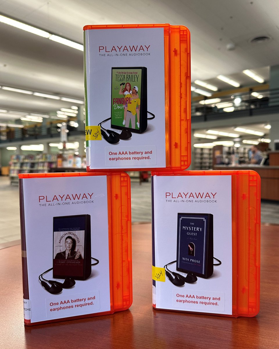 🎧 Dive into a world of stories with Playaways, preloaded audiobooks available at all six of our locations! Perfect for on-the-go listening, these compact devices offer a wide range of titles for all ages. Explore the magic of storytelling today at your favorite LPLS branch! 📚