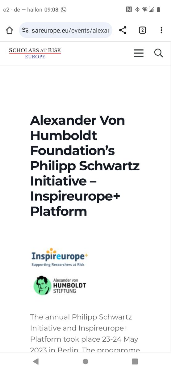 Eurodoc's tweet photo. 👩‍💻 This week Eurodoc's Vice President @PilSaugmann  attended the Philipp Schwartz and Inspireurope Stakehold Forum 2024 - an event on the topic of academic freedom, organised by Scholars at Risque, Inspireurope and the Alexander von Humboldt Stiftung❗ https://t.co/xR8fDHQuMe