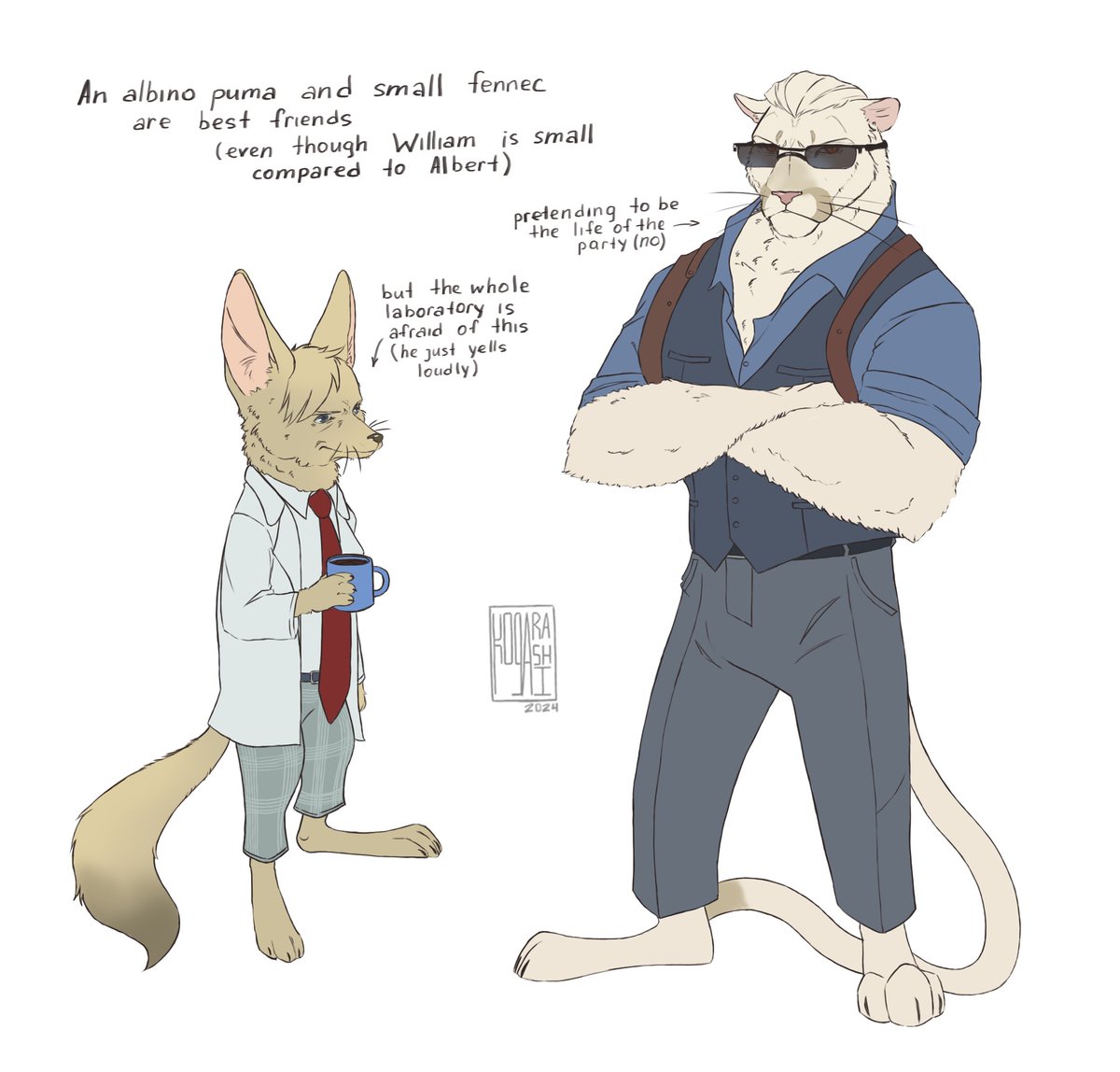 Graceful puma Wesker and loud fennec Birkin are at your service
#ResidentEvil #AlbertWesker #WilliamBirkin #fanart #ArtistOnTwitter #REBHFun #digitalart