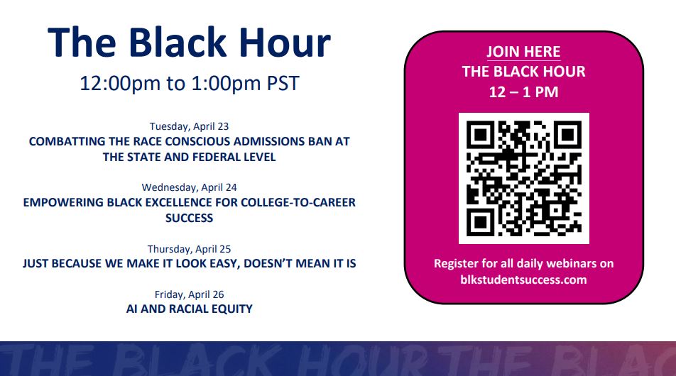 walterbumphus's tweet photo. Comm college professionals around the country can register for California 's #blkstudentsuccess week at https://t.co/RKjMGzmuYK. Thank you to the California CC Presidents and leaders for this chance to connect the nation. #ccmonth https://t.co/uQzLDRXYQh