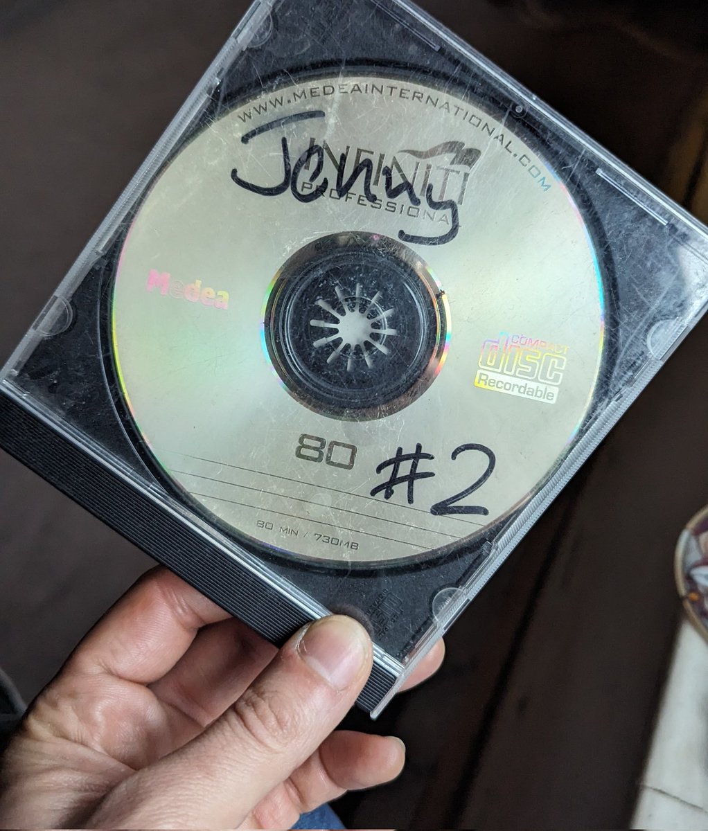 found a mix CDR on the ground outside and took it home, incredibly excited. what could be on there? favourites of mine? something new? something romantic for jenny!? it's all horrendous 90s lounge jazz. absolutely dogshit. see why jenny littered it. never being whimsical again
