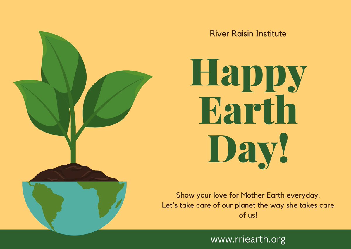 ProgramCoordin3's tweet image. Happy #EarthDay2024! Celebrate by doing things like planting a tree, conserving water, picking up trash, volunteering, or learning more about climate action!
#monroemi #monroecounty #CelebrateWithUs