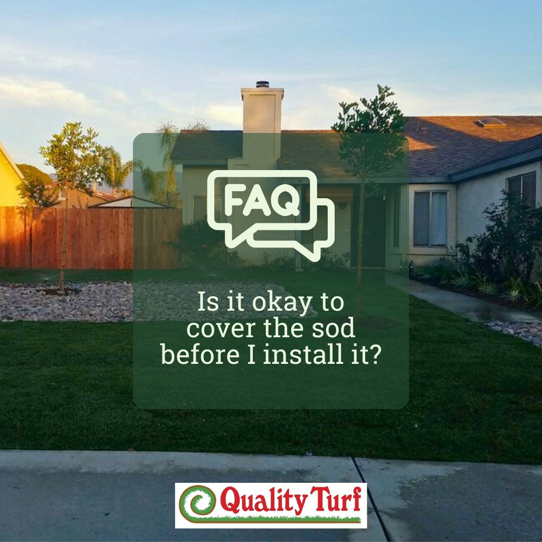 💡 Answer: NOPE! Never cover your sod with any type of material. Have your sod delivered only when you are ready to install. 

Did you learn something? Follow us today for more lawn knowledge! 🧠

#FreshSod #InlandEmpire #LawnCare #QualityTurf