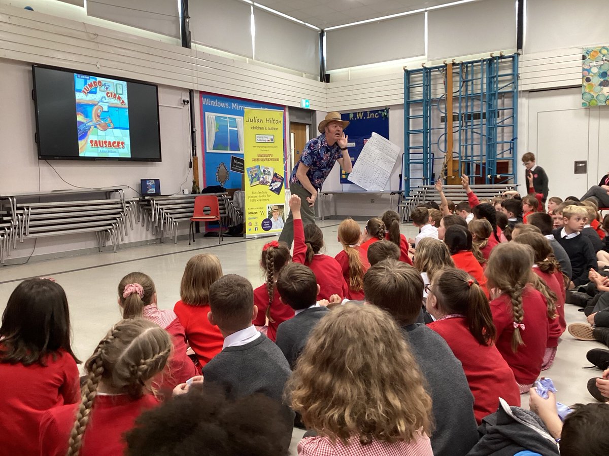 It was fabulous to welcome author, Julian Hilton, to our school today. The children loved hearing the story about sausages and finding out how to become a self-published author.