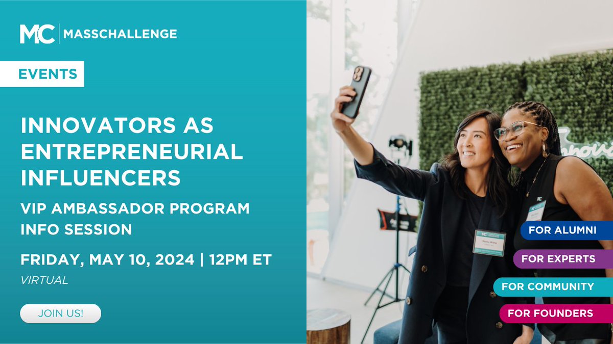 RSVP to hear directly from founders like Dr. Kike Oduba, MD, MPH of WellnessWits about their experiences in the MassChallenge VIP Ambassador Program! 🔗 Receive Your Zoom Link: hubs.li/Q02tw9CK0