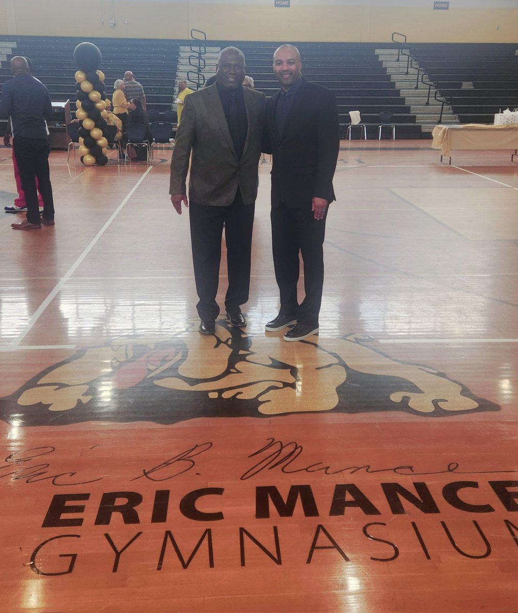 Coach Eric Mance Gym Dedication 
Coach Omar Mance & Myself. It was a Pleasure meeting his Mom and his Wonderful Family. Renaming Of The Lithonia High School Basketball Court Unveiling Ceremony. April 20th 2024