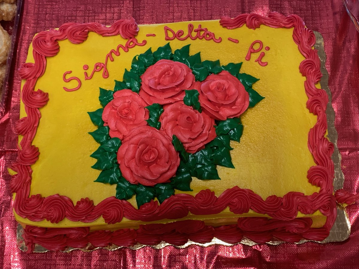Spanish BA and Spanish MA students celebrate in Spring of 2024 their induction into the Spanish Honors Society, Sigma Delta Pi, Chapter Tau Delta, University of Central Florida.