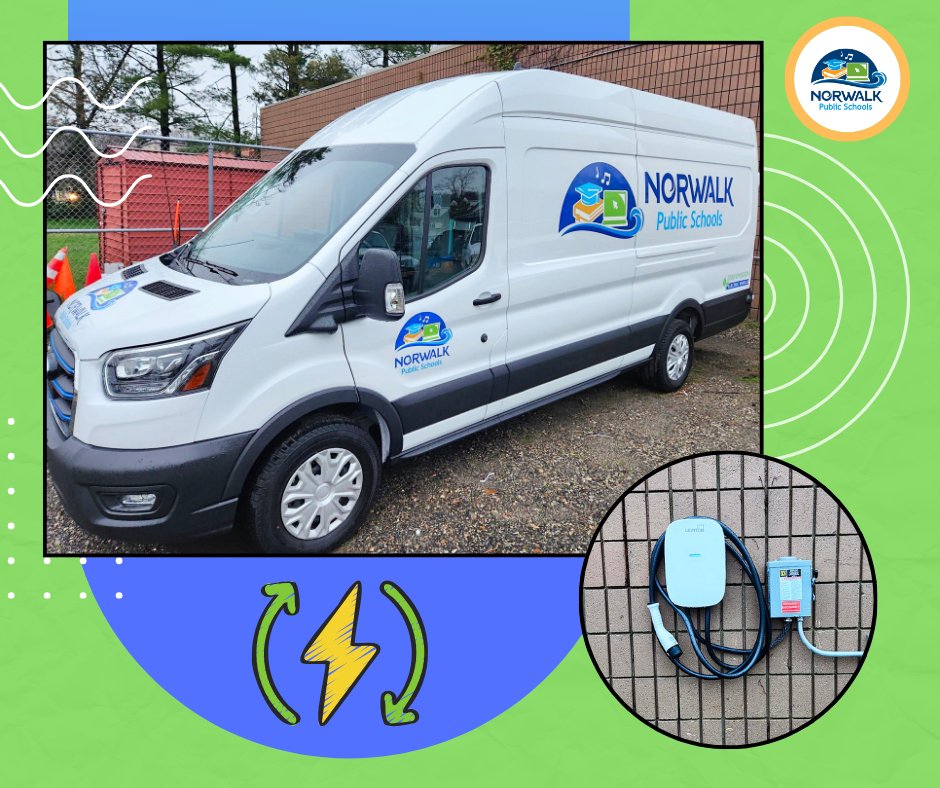NPS is celebrating #Earth Day with the unveiling of our new Ford E-Transit Van. The EV gets up to 126 miles/charge compared to 14 miles/gallon of gas and and reduces costs for the district by as much as 50%. The van was purchased with available capital funds. Happy Earth Day!