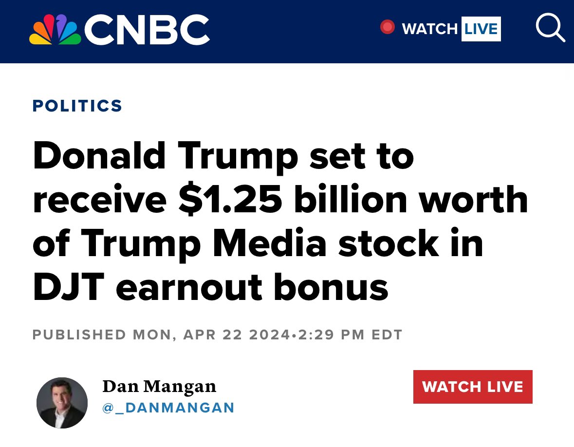 Trump could have $1.25 Billion in Truth Social stock tomorrow They’re trying to bankrupt him and he keeps getting richer