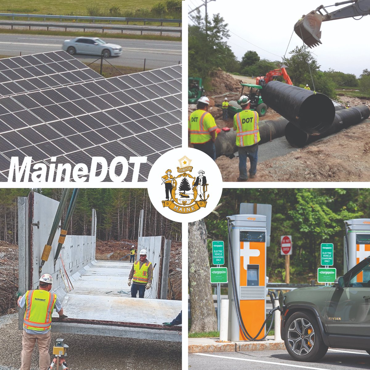 Our planet is precious. That’s why MaineDOT puts an emphasis on projects to increase the resiliency of our infrastructure, reduce carbon emissions, and promote sustainable energy sources. #EarthDay2024