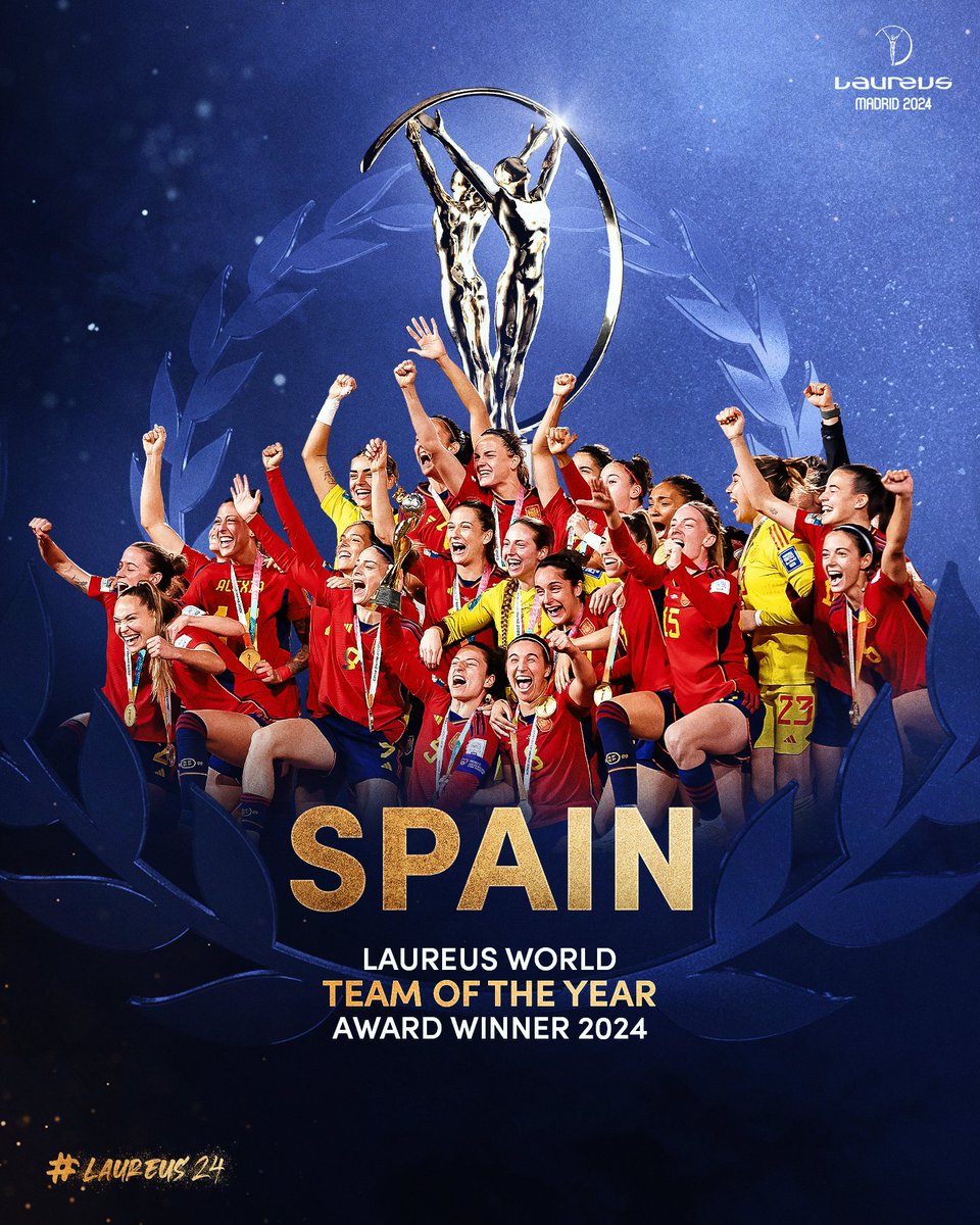 🇪🇸 @SEFutbolFem are the 2024 Laureus World Team of the Year. The team showed remarkable resilience at the @FIFAWWC to overcome a group-stage defeat and go on to win the title for the first time. #Laureus24