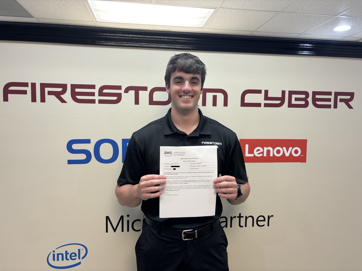 Congratulations to James for achieving his AWS Cloud Practitioner certification! #AWS #KeepClimbing