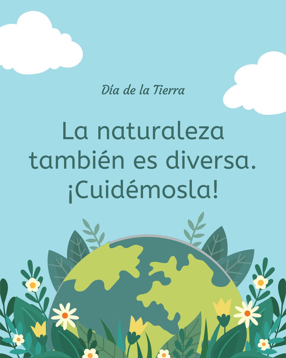 🌈 La naturaleza está llena de #diversidad y #RiquezaEcológica
🫂 Cuidarla es nuestra responsabilidad
💥 Debemos conoer el impacto que tienen nuestras acciones y ser #sostenibles
🗓 Hoy #DíadelaTierra, disfrutemos y valoremos de la #naturaleza
🐝🌳🐇🌷🐄🍄🐋🏔🐜🏜🐌🦋🏞🐢