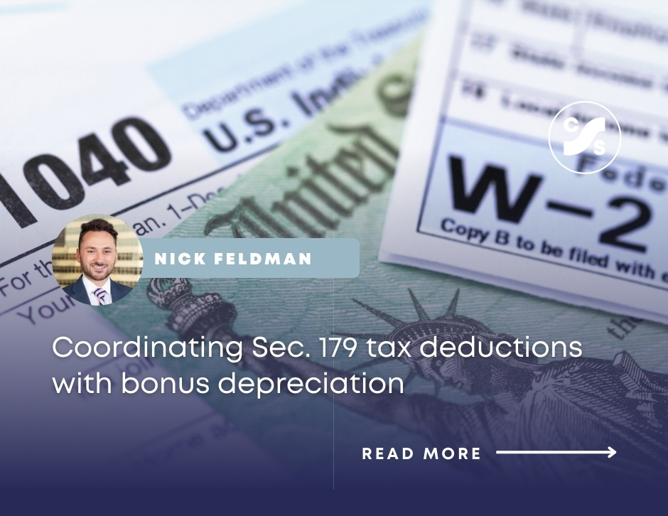 There’s more than one way for businesses to claim depreciation tax deductions. By combining them, you can get optimal tax-saving results. cassadyschiller.com/post/coordinat…

#taxdeductions