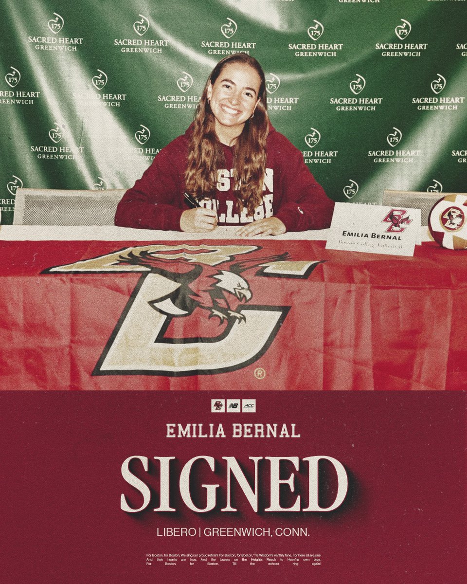 Officially an Eagle! 🦅 Welcome to The Heights, Emilia! #ForBoston