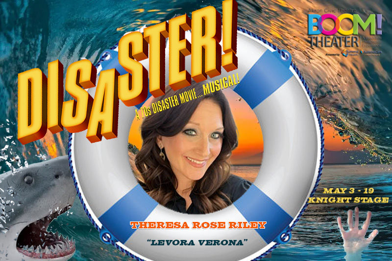 Meet some of the cast of Disaster: The Musical! Levora Verona, queen of the disco...is she all washed up or will she survive? The Knight Stage May 3-19 for a 9 show run. IT'S A DISASTER! IT'S A MUSICAL! IT'S A COMEDY! 📷akroncivic.com/shows/818