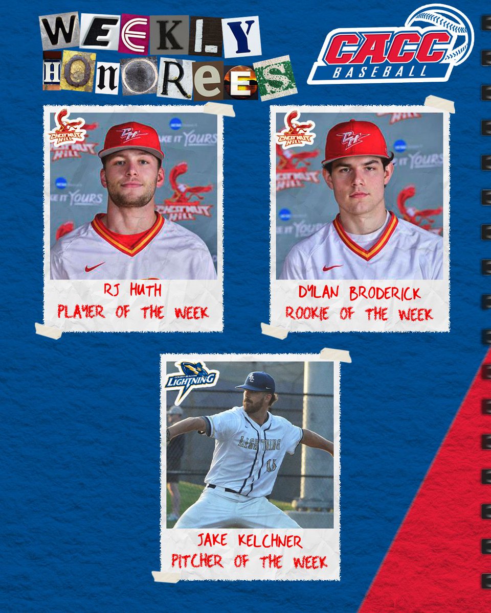 CACC01's tweet photo. Here are this week's #CACC Baseball Weekly Honorees! ⚾ https://t.co/uDlod3sV2v