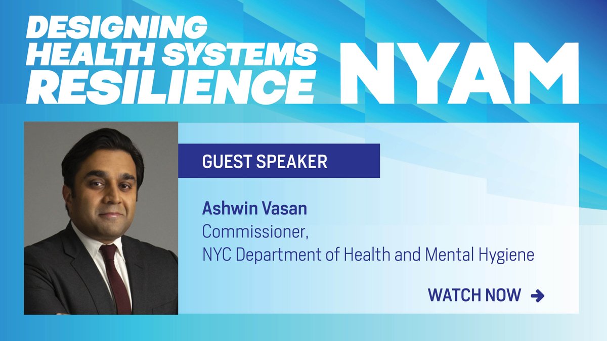 For #EarthDay, we’re pleased to share @NYCHealthCommr @nychealthy Ashwin Vasan’s talk at our Designing Healthcare Resilience symposium. Click to hear how NYC is taking steps to address climate & health! bit.ly/3UopqcZ