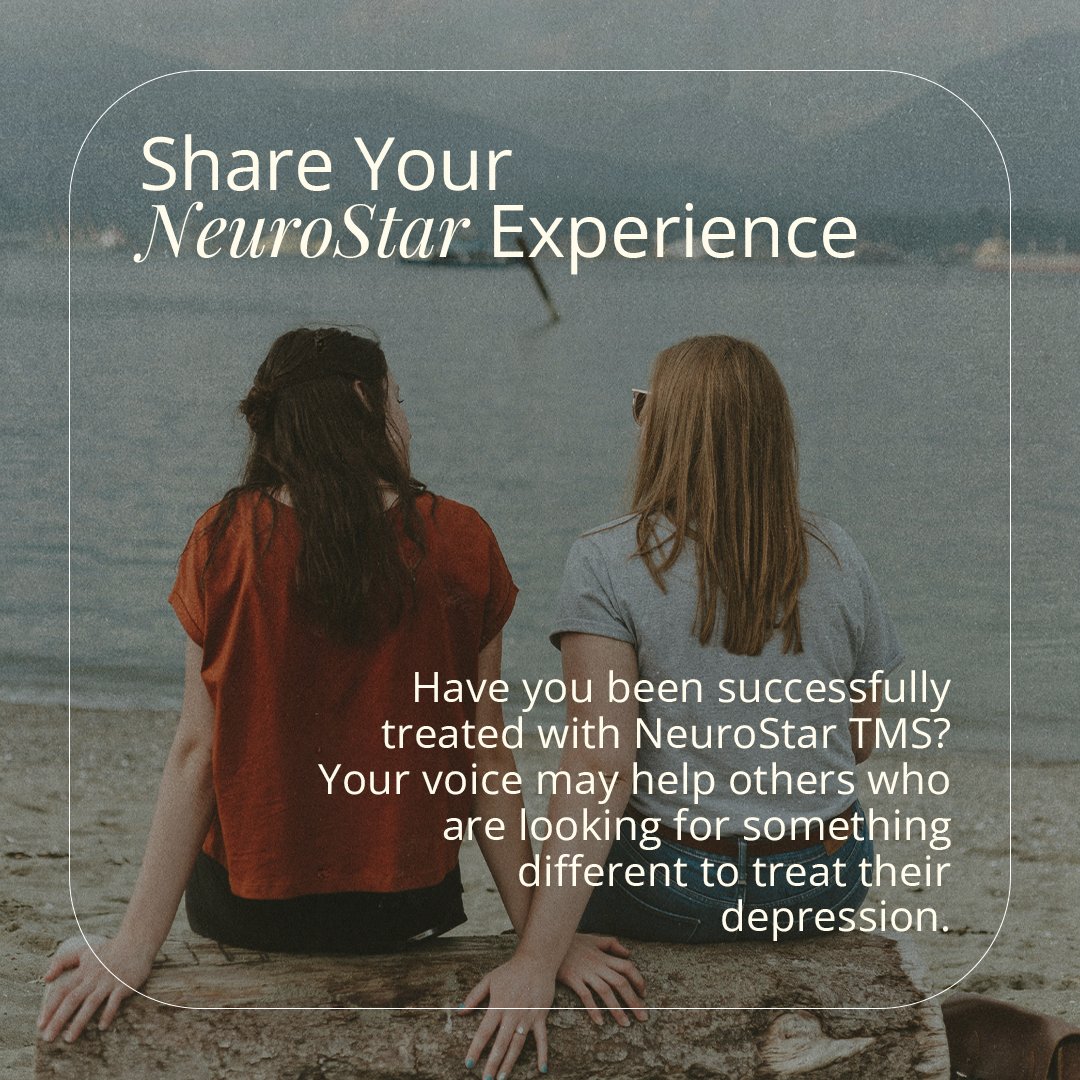 TMSTherapy's tweet photo. Have you been successfully treated with NeuroStar TMS? We want to hear more! 💫

If you are 15 and older, and have been treated with NeuroStar TMS, share your story with us: https://t.co/8VnRUU5rPv 

#NeuroStar #OurNeuroStars #BeANeuroStar #mentalhealthjourney https://t.co/tKQJ65cMOe