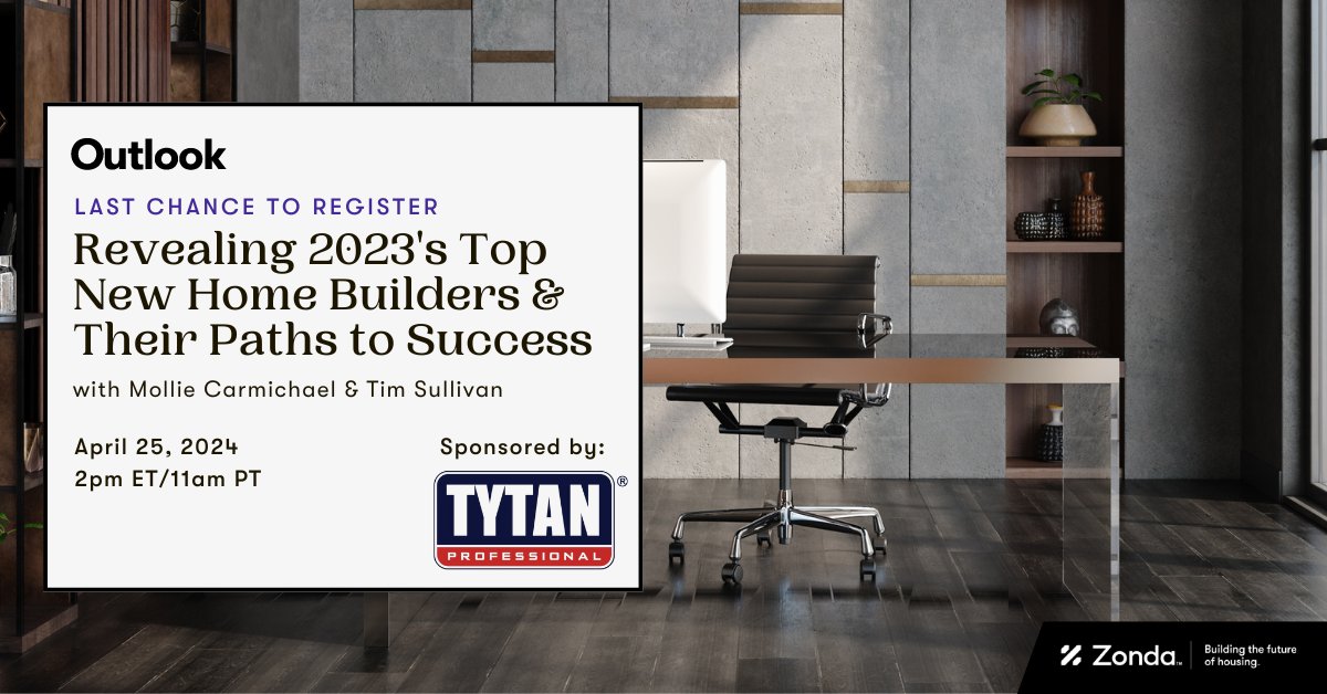 In this webinar, gain insights into the TOP 10 leading home builders nationally for the year 2023 based on our review of their performance. ➡️ Last chance to register: bit.ly/4azk8kF 🤝 Thank you to our partners, Selena Global Experience, for sponsoring this webinar.