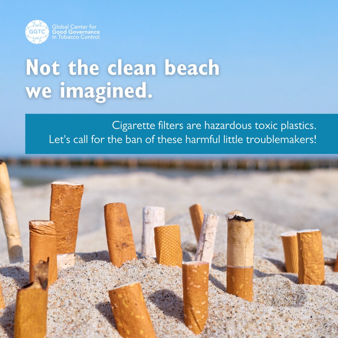 Our beaches, once pristine, now bear the burden of hazardous cigarette filters—plastic pollutants disguised as harmless accessories. It's crucial to lead the charge for change and advocate for an immediate ban. Let's secure this success at the #PlasticsTreaty in the #INC4! Le ...