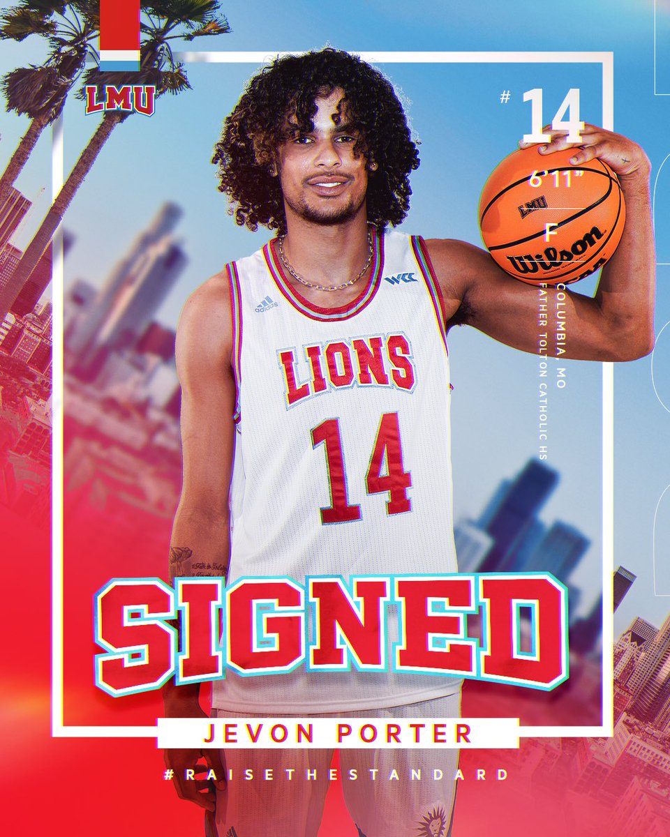 🖊️ SIGNED 🦁

JEVON PORTER IS A LION!

#RaiseTheStandard