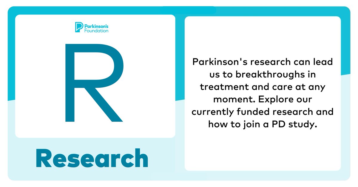 For Parkinson’s Awareness Month, R is for research! 🔬#ABCsOfPD We drive a multi-disciplinary research strategy to close the gaps in knowledge about Parkinson’s – from its basic biology to its impact on the brain & its effects on people. Learn more: Parkinson.org/Research