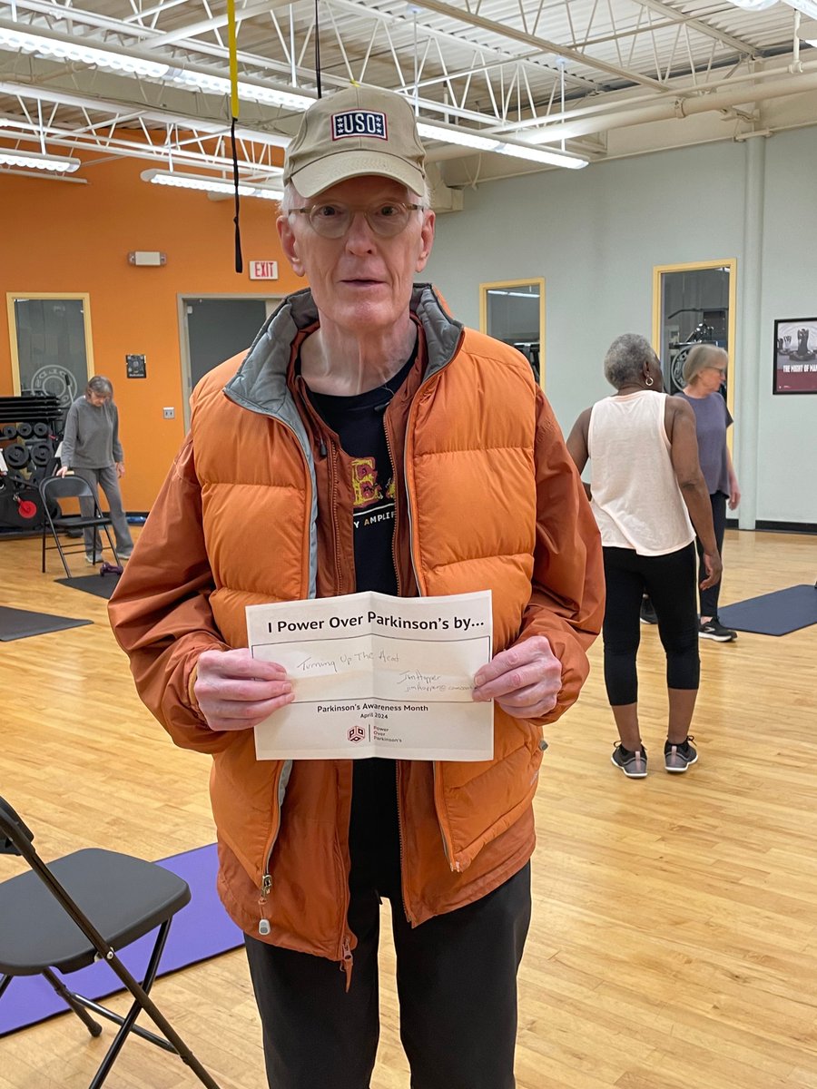 How does Jim power over Parkinson's? Simple.... he turns up the HEAT! 🔥🔥🔥 Jim participates in our HEAT exercise program where he focuses on improving strength, flexibility, and mobility. Way to go, Jim! #parkinsonsawarenessmonth #parkinsonsexercise #parkinsons