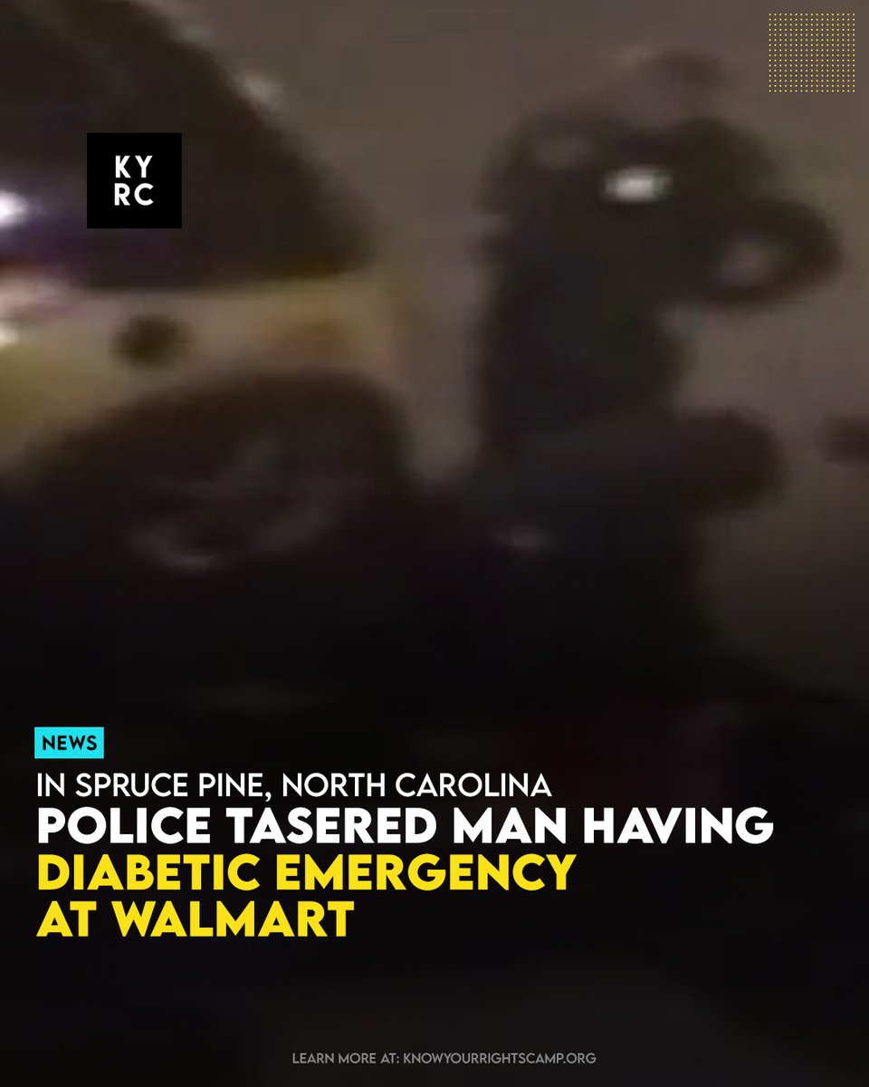 Police Tasered Man Having Diabetic Emergency At Walmart Link: ow.ly/9AUy50Rk3Tj Video: WLOS ABC 13