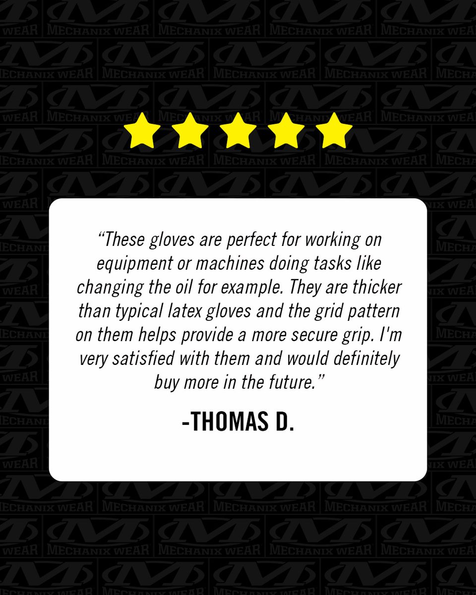 Your feedback fuels our fire. We appreciate every customer review, helping us craft gloves that work as hard as you do. #MechanixWear #WhatYouWearMatters