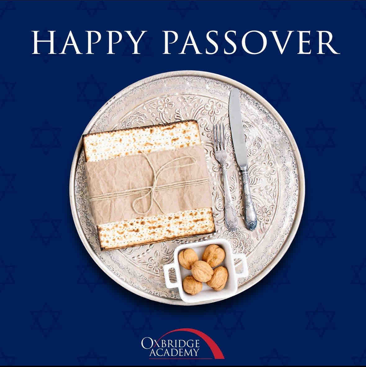 Happy Passover from all of us at Oxbridge Academy!