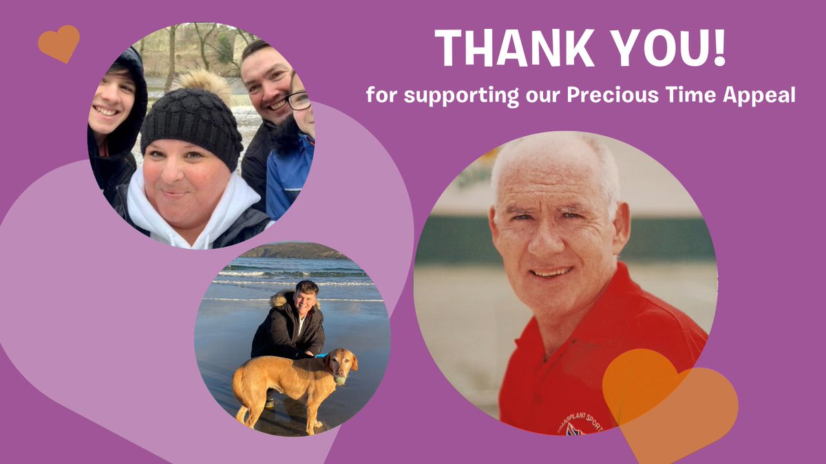 Thank you to everyone who has supported our #PreciousTimeAppeal 🙏 Together we have absolutely smashed our £200,000 goal 🎉 🙌 We have been blown away by the generosity of our community. You have given more patients like Peter, Liz & Joe precious time with their loved ones 💜