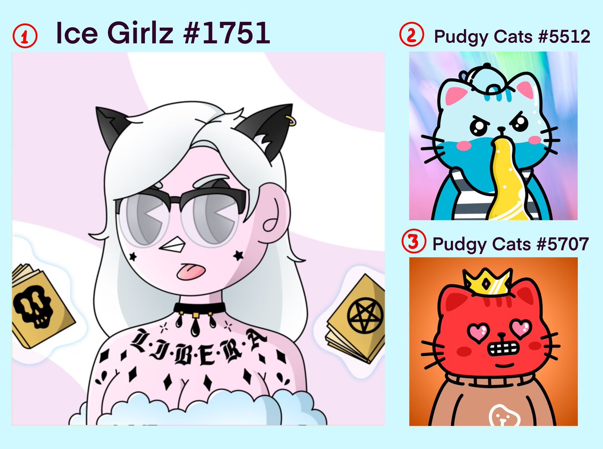 🎉 GIVEAWAY on Discord POLYROSE 🎉 💕 Join us - Verify - Participate (Giveaways Channel) discord.gg/USyeEd3WfS 🔥 1 Prize @IceGirlzNFT 🔥 2 Prize @pudgycatsnft 🔥 3 Prize @pudgycatsnft ✨ Ends in 72 hours 😉 Help Rosa find new friends, mark familiar collectors if u want 🥰