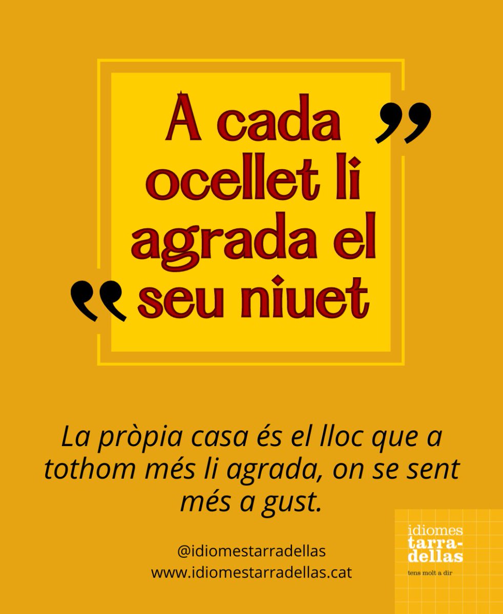 ✒️REFRANYS✒️
Segur que tots hi estem d'acord 🏡

El coneixies❓
El fas servir❓

Recuperem els refranys del català!
.
.
#academia #idiomes #academiaidiomes #refranys #catala #riquesa #llenguatge #lescorts #eixample #esquerraeixample #barcelona #idiomestarradellas