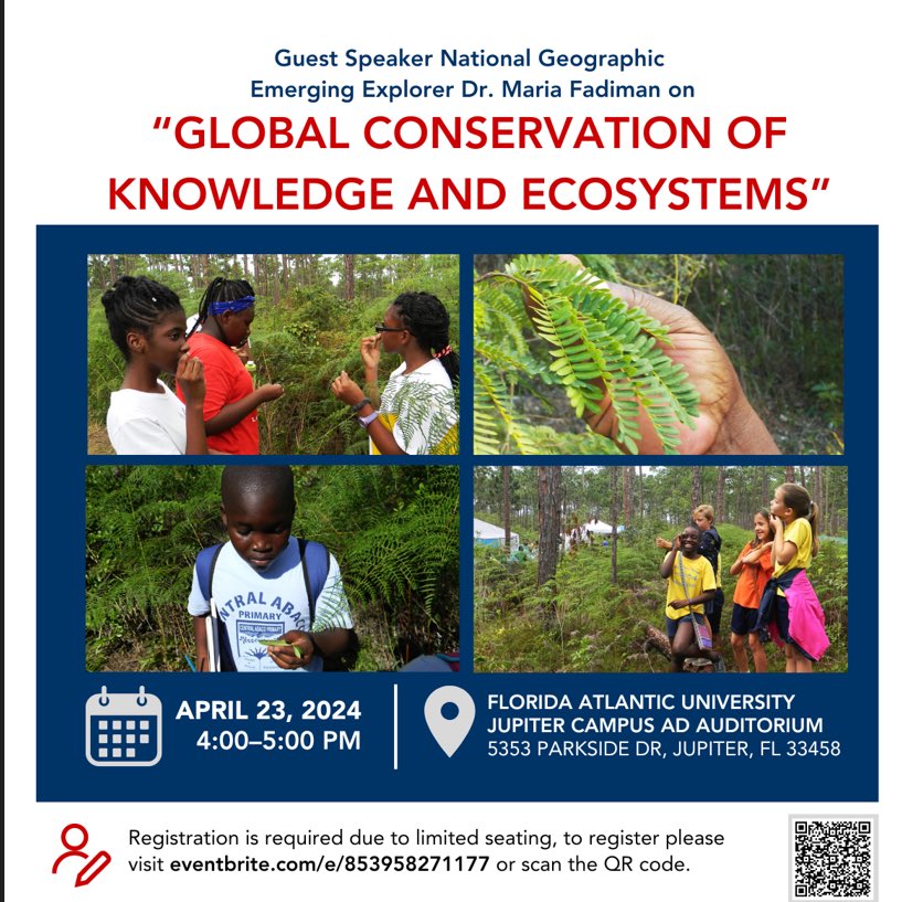 Excited to be the keynote speaker for the Florida Atlantic Environmental Science &Marine Science & Oceanography Joint Program Retreat. If you are in the Jupiter area come on in! Open to the public. #fauscience #faugeosciences #fauenvironmentalcenter #publicspeaking #ethnobotany