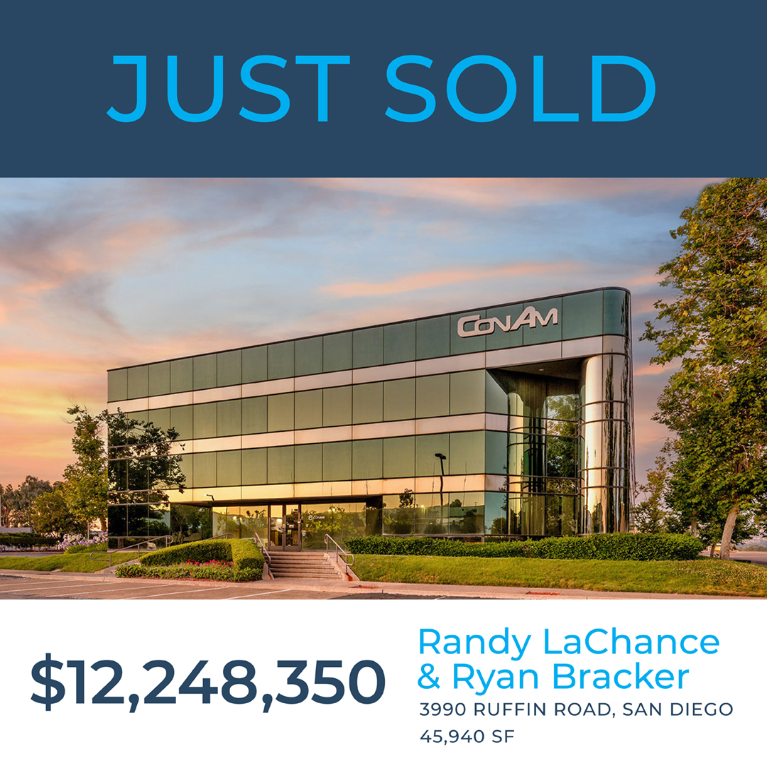 Randy LaChance & Ryan Bracker repped their client in the $12.24M acquisition of this 45,940 SF San Diego office building.

#voitrealestate #voitsandiego #crebroker #voitrealestate #commercialrealestate #officespace #creinvesting #investing #socalrealestate #californiarealestate