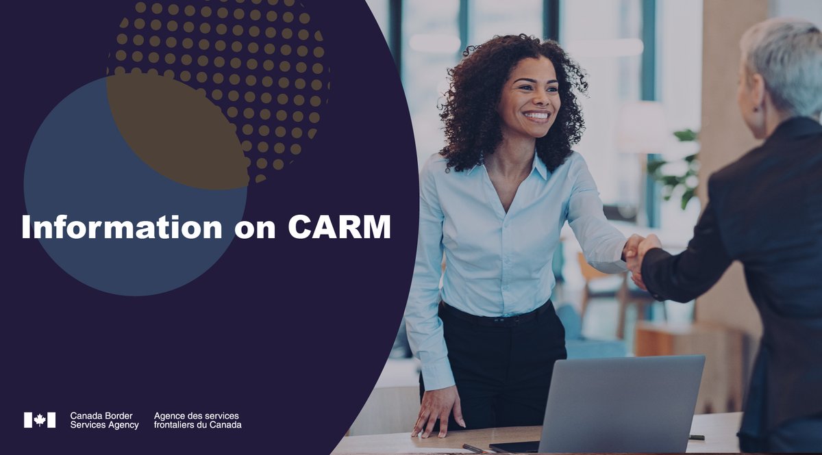 The CBSA is phasing in CARM: launching internally for employees to use as planned in May, and later in the fall for trade chain partners – now on track for October 2024. More: canada.ca/en/border-serv…