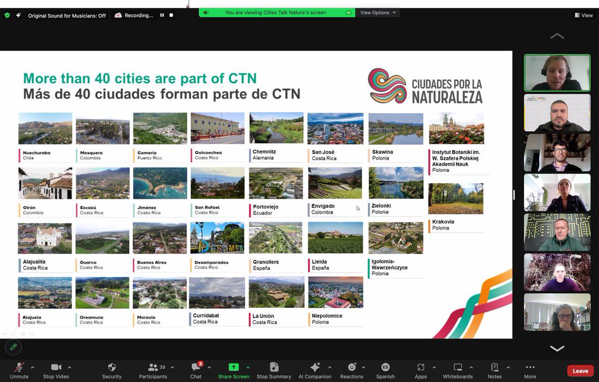 Gracias a +60 participantes en nuestro 12º Webinar de #CiudadesPorLaNaturaleza <Herramientas para participación ciudadana en Soluciones Basadas en la Naturaleza> celebrado hoy

Presentaciones: <a href="/AlcaldiaEnv/">Alcaldía de Envigado</a> <a href="/PortoviejoGAD/">Alcaldía Portoviejo</a> <a href="/OpplaCommunity/">Oppla</a> y <a href="/YESInnovation1/">YES Innovation</a>

Proyecto @INTERLACE_NBS