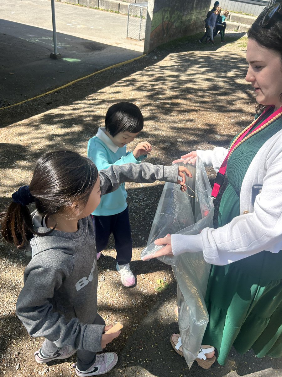 Wonderful #EarthDay assembly by our Gr 1s/2s!  These students understand their role + shared this powerful quote by Autumn Peltier “This is our future. We are the next elders. We are the next leaders. This is our future”. After, all classes helped clean up the community <a href="/NVSD44/">School District 44</a>