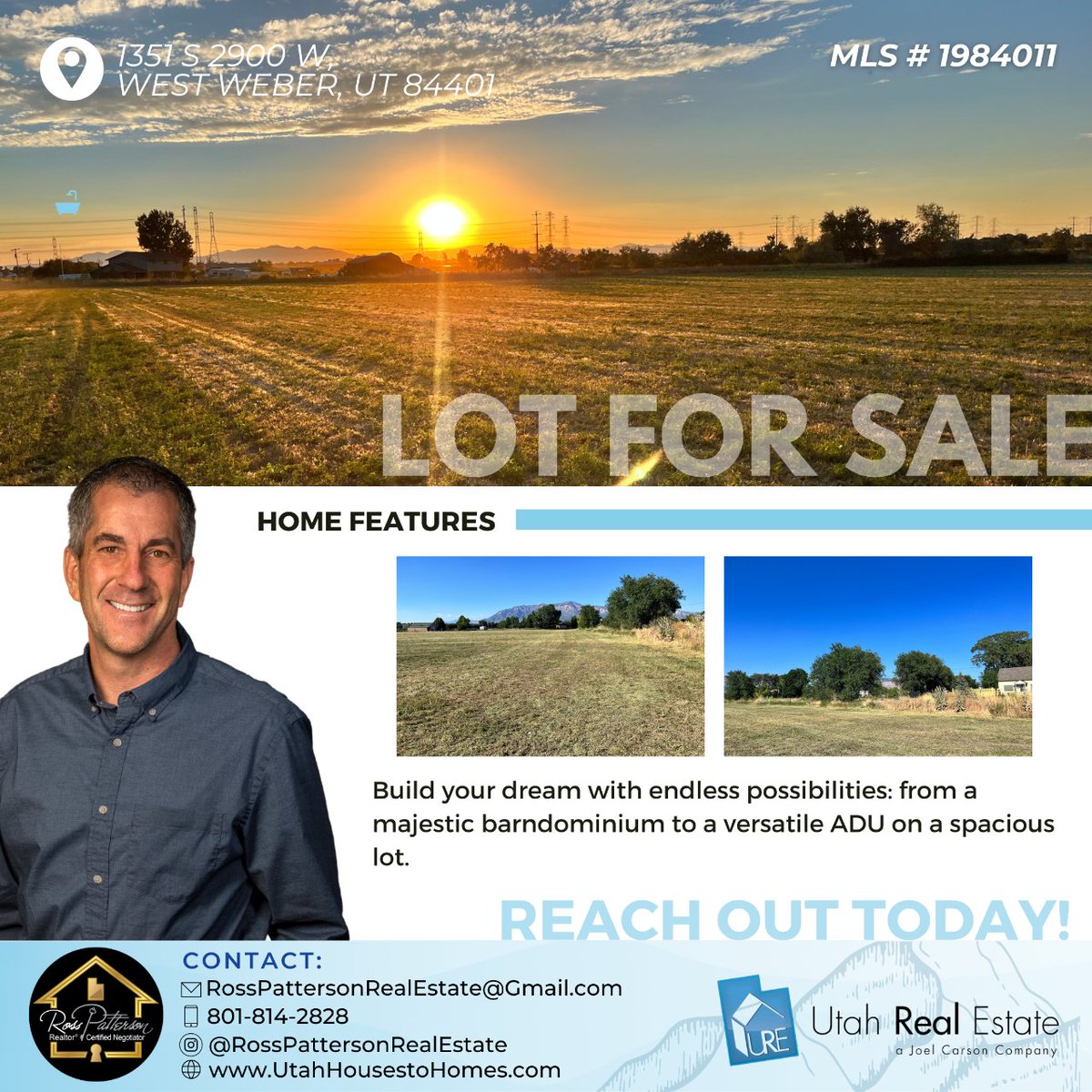 🌟 LAND OPPORTUNITY 🌟 Ideal for a grand barndominium or a flexible accessory dwelling unit, the potential is limitless. 🏡 #LandForSale #OgdenUT #DreamHomeBuilder #InvestInFarming #FarmingInvestingHomes #RealEstateFarmingInvest #ExploreUtah #VisitUtah #UtahPropertyMarket