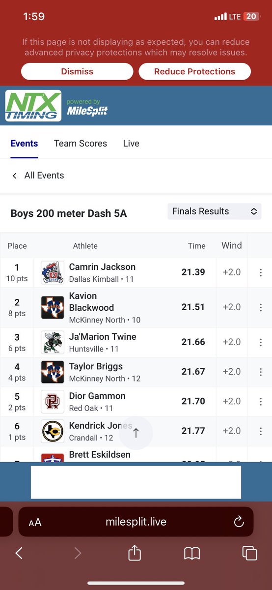 Congratulations to @kb_flash for his 2nd place finish and @OffTaylorBriggs for his 4th place finish at the Region 2-5A Track and Field Championships! @kb_flash is State Bound!