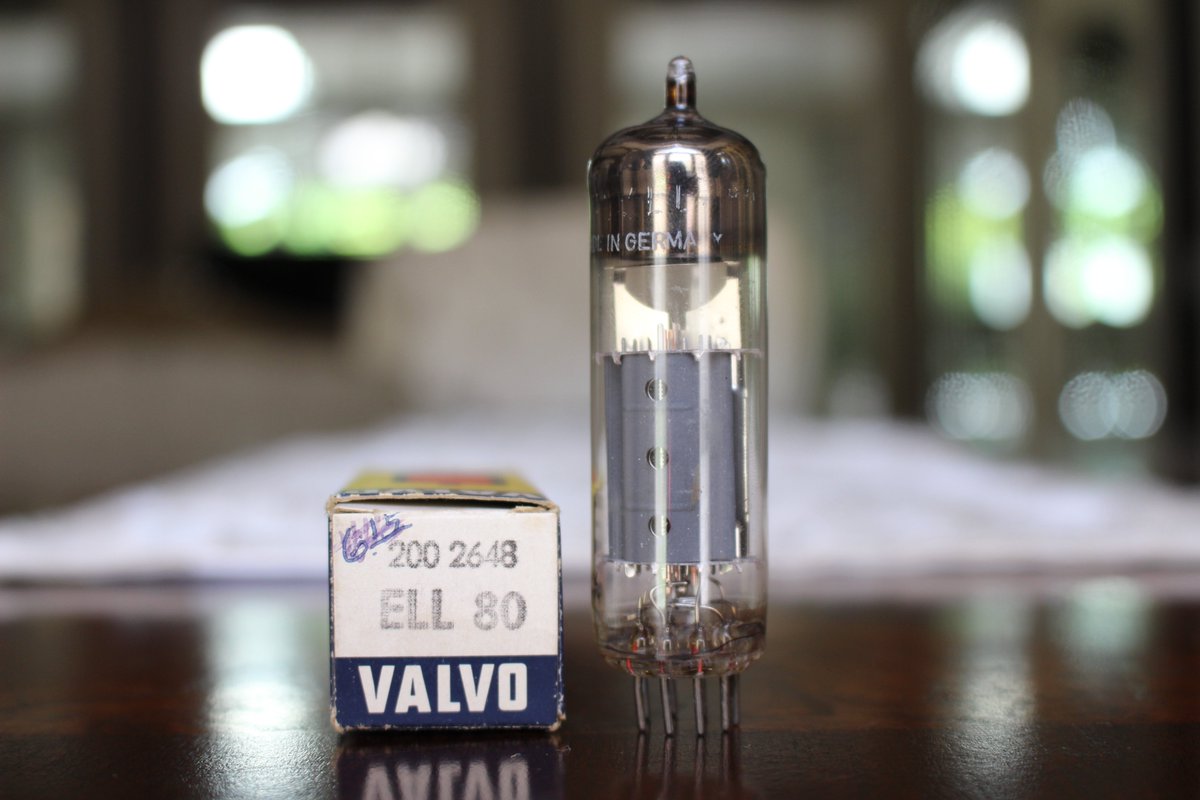 VTubeAudio's tweet image. 1x Valvo ELL80 6HU8 1960s Germany / Tests NOS Tube "For Fisher Amp" "get it here &amp;gt; rvrb.io/1960s-ell80-za… "