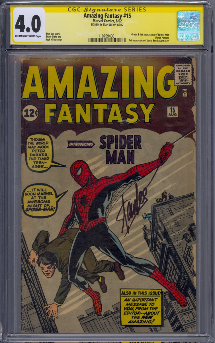 Had a little preview of this last night, but we've got a new AF 15 in stock. Check it out in person at C2E2 or pick it up online before we leave.

#comics #comicbooks #cgccomics #cgc #amazingfantasy15 #amazingspiderman #spiderman #firstappearance #1stappearance #stanlee