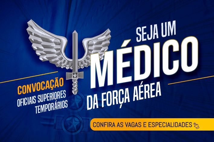 #VemPraFAB | Força Aérea Brasileira (FAB) abre seleção para Oficial Superior com formação em Medicina. As vagas são para o Rio de Janeiro (RJ) e as inscrições estão abertas até o dia 9/05. Confira: fab.mil.br/noticias/mostr… #FAB #AsasQueProtegemOPaís