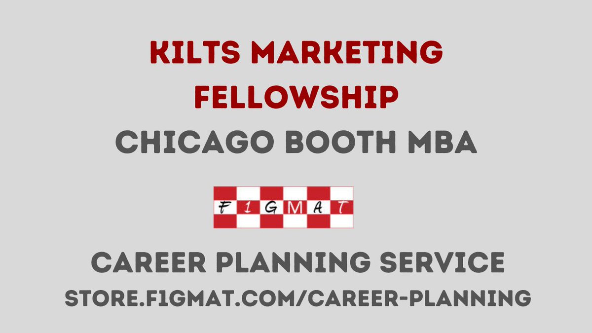 Read: Kilts Marketing Fellowship – Booth MBA
f1gmat.com/kilts-marketin…

#careeradvancement #careercoach #booth #chicagobooth #fellowship #scholarship #marketing
