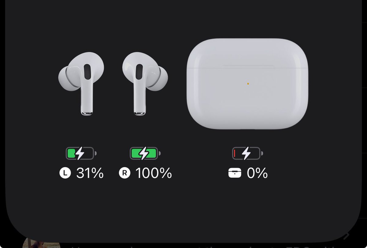 Why do AirPods do this man. Just split the difference like give both pods 65 percent instead of one of them 100. This is fucking stupid.