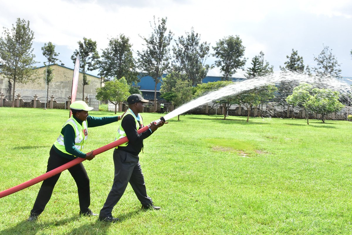 Kicking off our week long World Safety Week campaign with an internal sensitization drive. KPC staff members at the Headquarters and PS 10 (Nairobi Terminal) took part in departmental firefighting challenges aimed at equipping them with fire safety skills.  #SafeDay2024